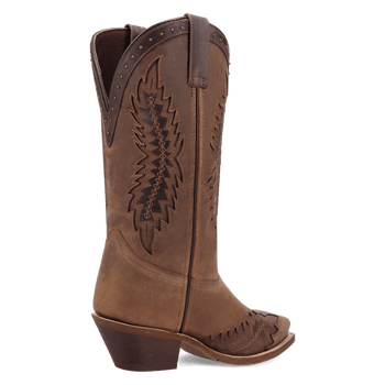 Laredo Coyote Creek Wide Calf Leather Boot - Rich Brown