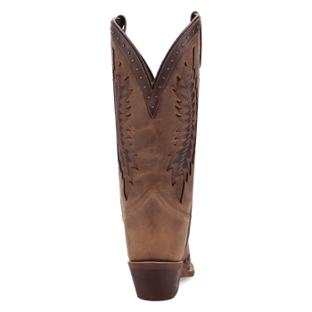 Laredo Coyote Creek Wide Calf Leather Boot - Rich Brown