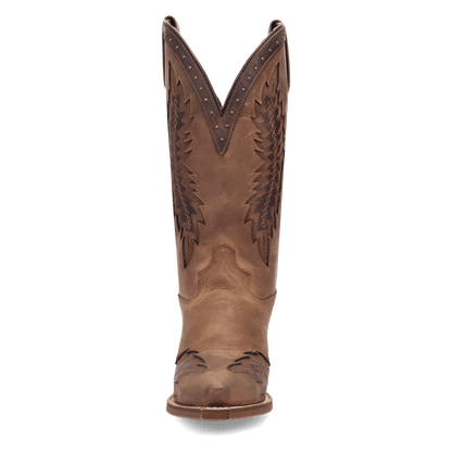Laredo Coyote Creek Wide Calf Leather Boot - Rich Brown