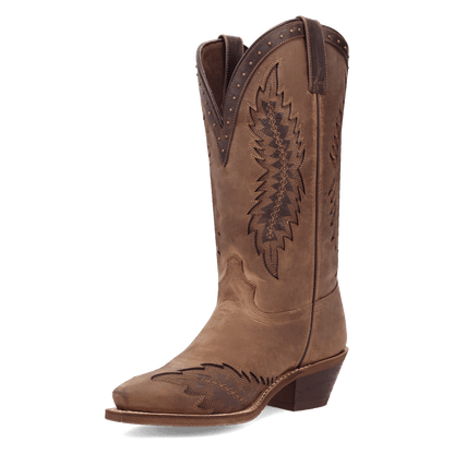 Laredo Coyote Creek Wide Calf Leather Boot - Rich Brown