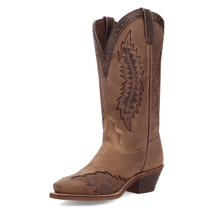 Laredo Coyote Creek Wide Calf Leather Boot - Rich Brown