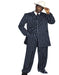 2020 New Formal Style Men's Dark Navy Blue High Fashion Bold Pronounce White Pi Suit