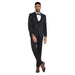 2026 Floral Mens 3PC Suit w/ Double Breasted Prom Vest by Tazzio, Black