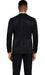 2026 Floral Mens 3PC Suit w/ Double Breasted Prom Vest by Tazzio, Black Black Prom Tuxedos