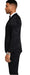 2026 Floral Mens 3PC Suit w/ Double Breasted Prom Vest by Tazzio, Black Black Prom Tuxedos
