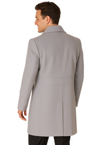 Men's Full Length Overcoat – Classic Winter Long Top Coat