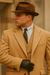 Men's Camel Two Flap Front Pockets Peaky Blinders Suits - Peaky Blinders Outfit + Overcoat + Hat (Peaky Blinder Custome)