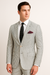 Men's 2pc Summer Seersucker Modern Fit Suit In Black Pinstripe