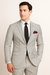 Men's 2pc Summer Seersucker Modern Fit Suit In Black Pinstripe