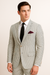 Men's 2pc Summer Seersucker Modern Fit Suit In Black Pinstripe
