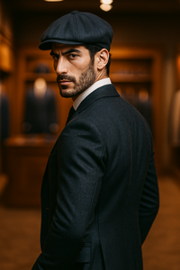 Thomas Shelby Suit - Thomas Shelby Costume + Pants + Vest + Overcoat + Hat Charcoal