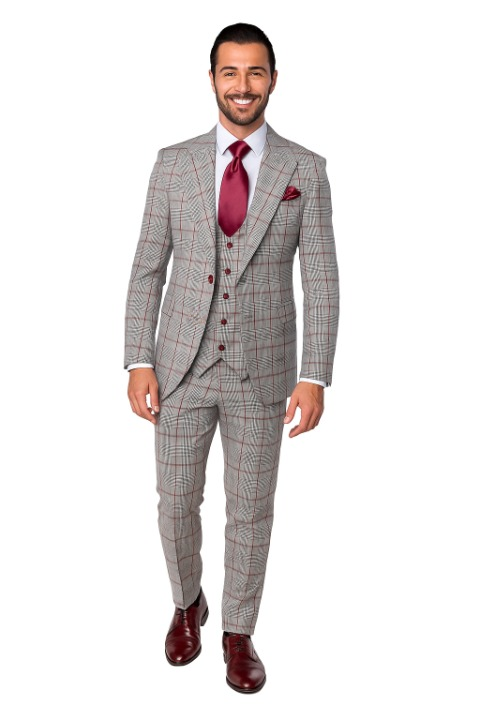 Rossi Man RM1854 Tom – Men's Slim Fit Suit for Men