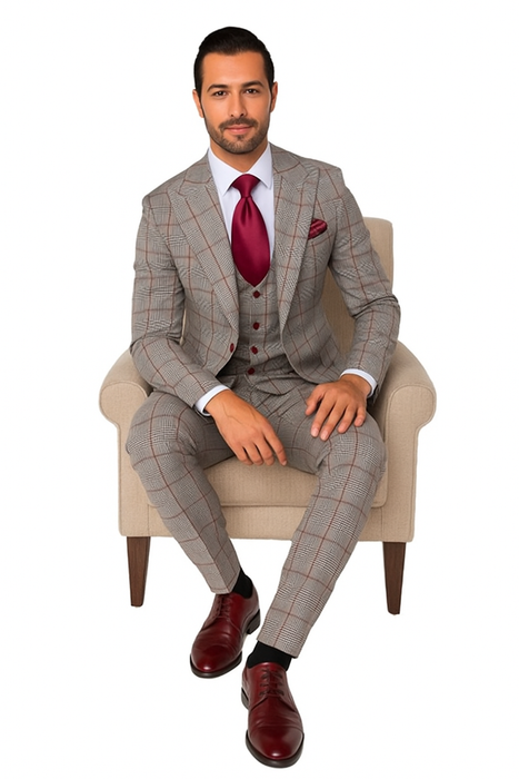 Rossi Man RM1854 Tom – Men's Slim Fit Suit for Men