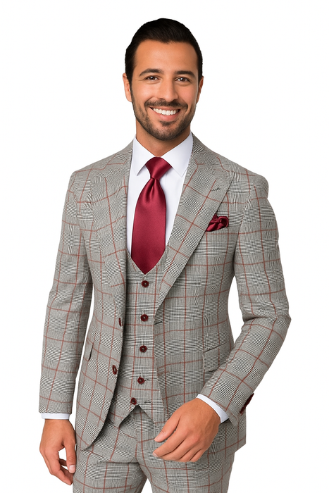 Rossi Man RM1854 Tom – Men's Slim Fit Suit for Men