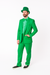 Vibrant Green Costume Suit with Matching Hat – Bold Party & Event Wear