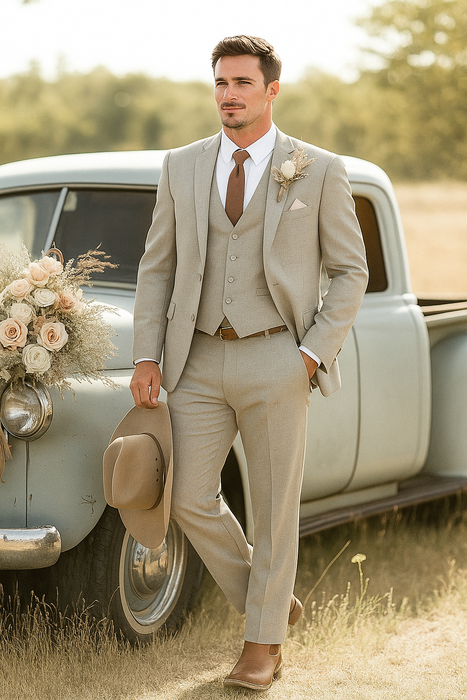 Elegant Cowboy Style Suit for Men – Perfect for Weddings & Events
