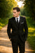 Tiglio Black Wool 2-button 2-Piece Tuxedo