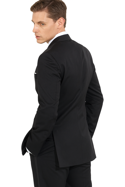 Mantoni Black Wool 2-button 2-Piece Tuxedo - Image 2