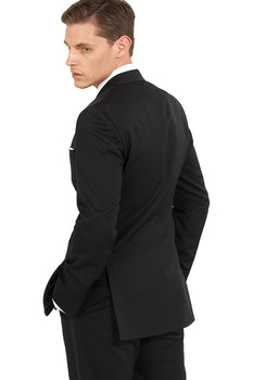 Mantoni Black Wool 2-button 2-Piece Tuxedo - Image 2
