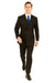 Giorgio Fiorelli Double-Breast Black Stripe Suit