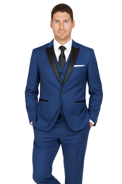 Arlan 2pc Tuxedo by Giorgio Fiorelli Black, Blue, or L Grey - Image 2