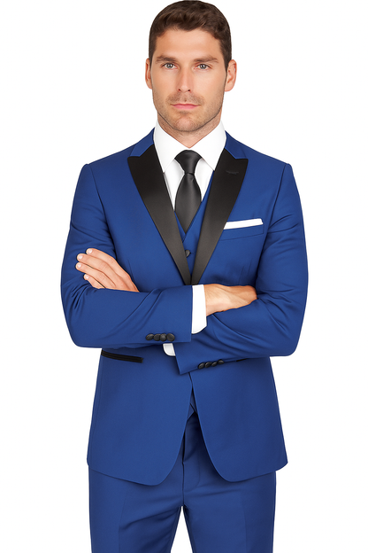 Arlan 2pc Tuxedo by Giorgio Fiorelli Black, Blue, or L Grey - Image 4