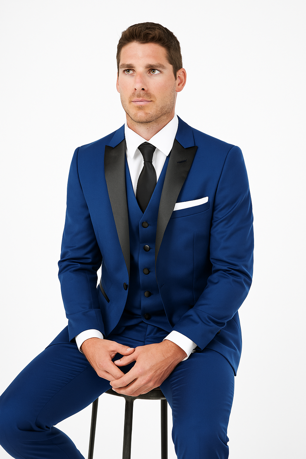 Arlan 2pc Tuxedo by Giorgio Fiorelli Black, Blue, or L Grey - Image 5