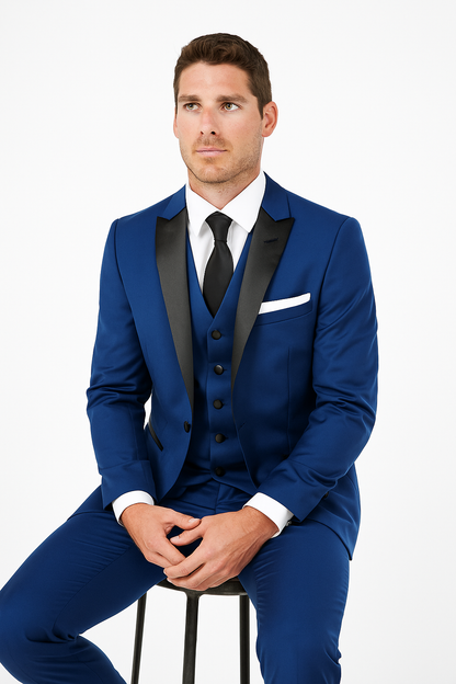 Arlan 2pc Tuxedo by Giorgio Fiorelli Black, Blue, or L Grey - Image 5