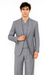 Tiglio Rosso Suit  - Classic Fit Athletic Cut 100% Wool Super 150s Italian Fabric Peak Lapel in Color Light Gray