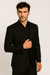 Tiglio Rosso Suit  - Classic Fit Athletic Cut 100% Wool Super 150s Italian Fabric Peak Lapel in Color Black