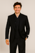Tiglio Rosso Suit  - Classic Fit Athletic Cut 100% Wool Super 150s Italian Fabric Peak Lapel in Color Navy