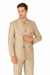 Tiglio Rosso Suit  - Classic Fit Athletic Cut 100% Wool Super 150s Italian Fabric Peak Lapel in Color Light Tan