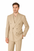 Tiglio Rosso Suit  - Classic Fit Athletic Cut 100% Wool Super 150s Italian Fabric Peak Lapel in Color Light Tan