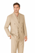 Tiglio Rosso Suit  - Classic Fit Athletic Cut 100% Wool Super 150s Italian Fabric Peak Lapel in Color Light Tan