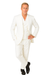 Tiglio Rosso Suit  - Classic Fit Athletic Cut 100% Wool Super 150s Italian Fabric Peak Lapel in Color Off White