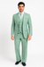 Tiglio Rosso Suit  - Classic Fit Athletic Cut 100% Wool Super 150s Italian Fabric Peak Lapel in Color Mint Green