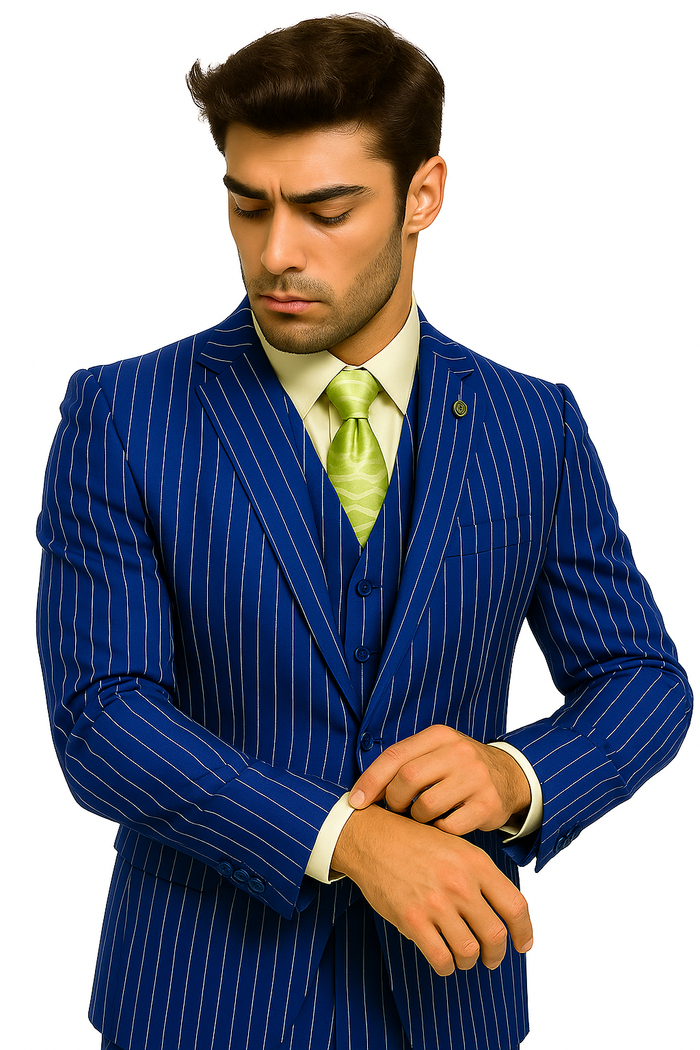 mens-gangster-pinstripe-2-button-double-breasted-vest-suit-in-hunter-or-burgundy Modern Fit