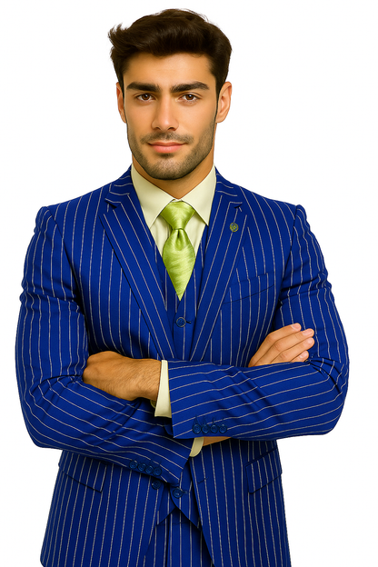 mens-gangster-pinstripe-2-button-double-breasted-vest-suit-in-hunter-or-burgundy Modern Fit