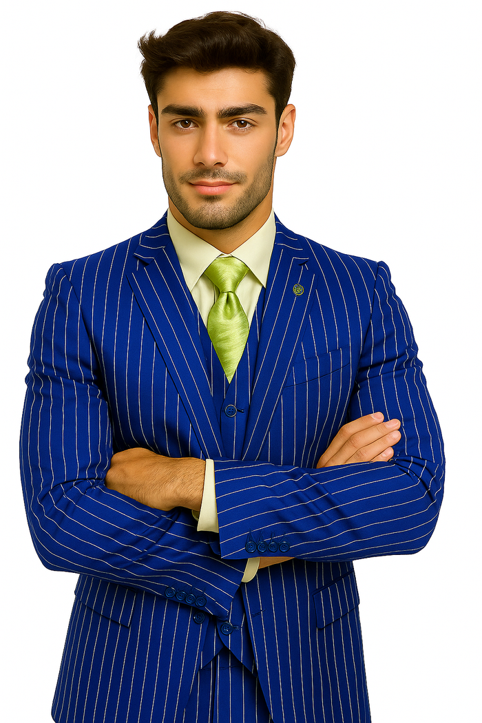 mens-gangster-pinstripe-2-button-double-breasted-vest-suit-in-hunter-or-burgundy Modern Fit