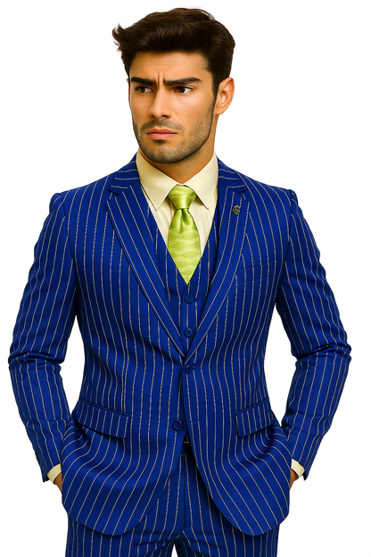 mens-gangster-pinstripe-2-button-double-breasted-vest-suit-in-hunter-or-burgundy Modern Fit