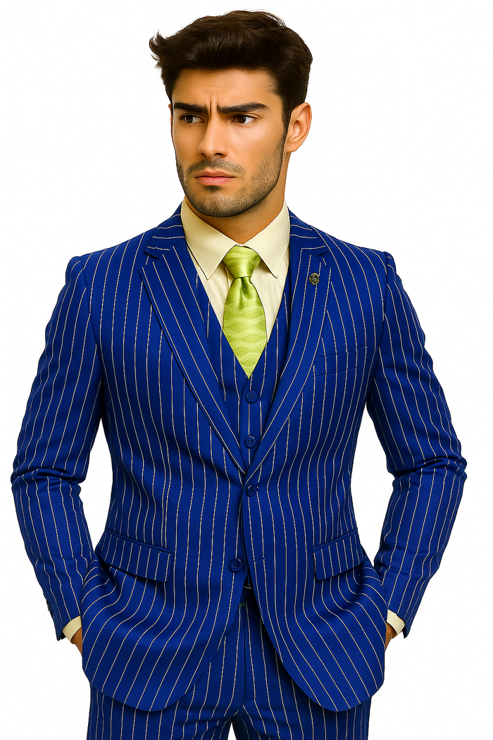 mens-gangster-pinstripe-2-button-double-breasted-vest-suit-in-hunter-or-burgundy Modern Fit