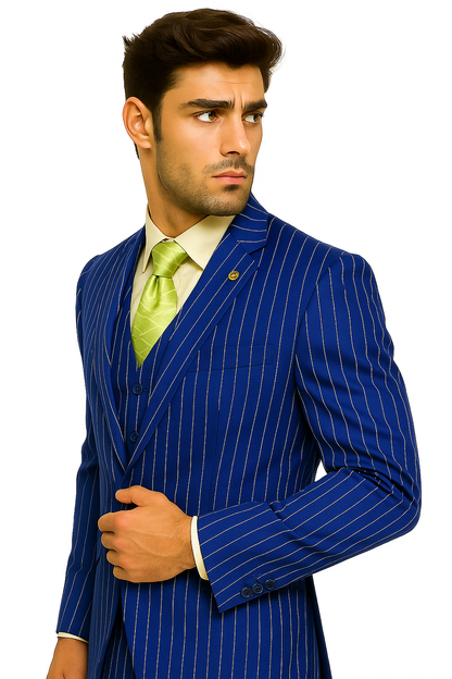 mens-gangster-pinstripe-2-button-double-breasted-vest-suit-in-hunter-or-burgundy Modern Fit
