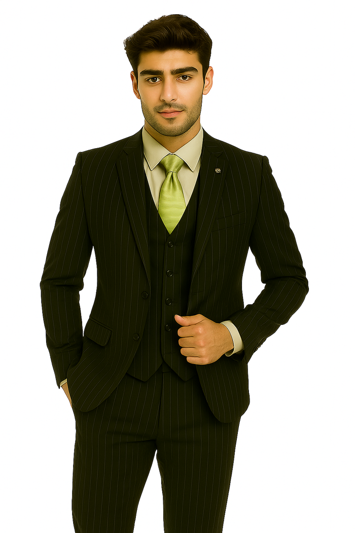 mens-gangster-pinstripe-2-button-double-breasted-vest-suit-in-hunter-or-burgundy Modern Fit