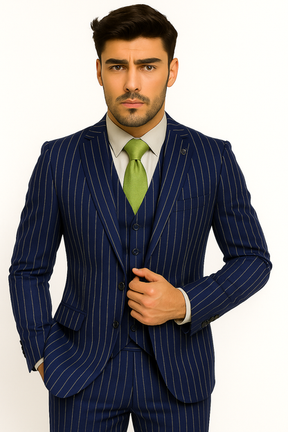 mens-gangster-pinstripe-2-button-double-breasted-vest-suit-in-hunter-or-burgundy Modern Fit