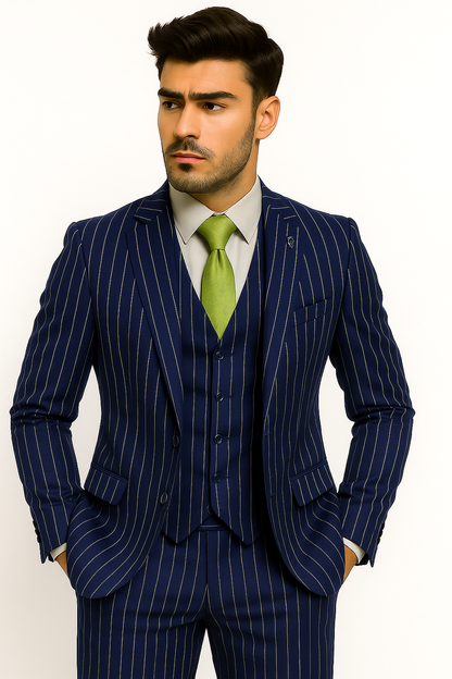 mens-gangster-pinstripe-2-button-double-breasted-vest-suit-in-hunter-or-burgundy Modern Fit