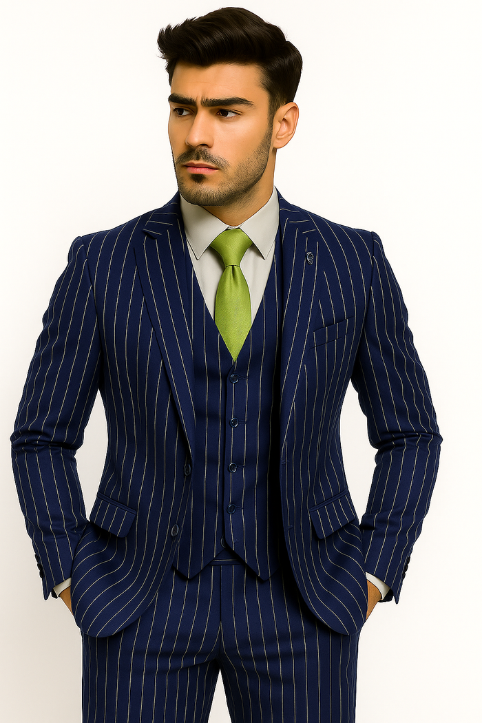mens-gangster-pinstripe-2-button-double-breasted-vest-suit-in-hunter-or-burgundy Modern Fit