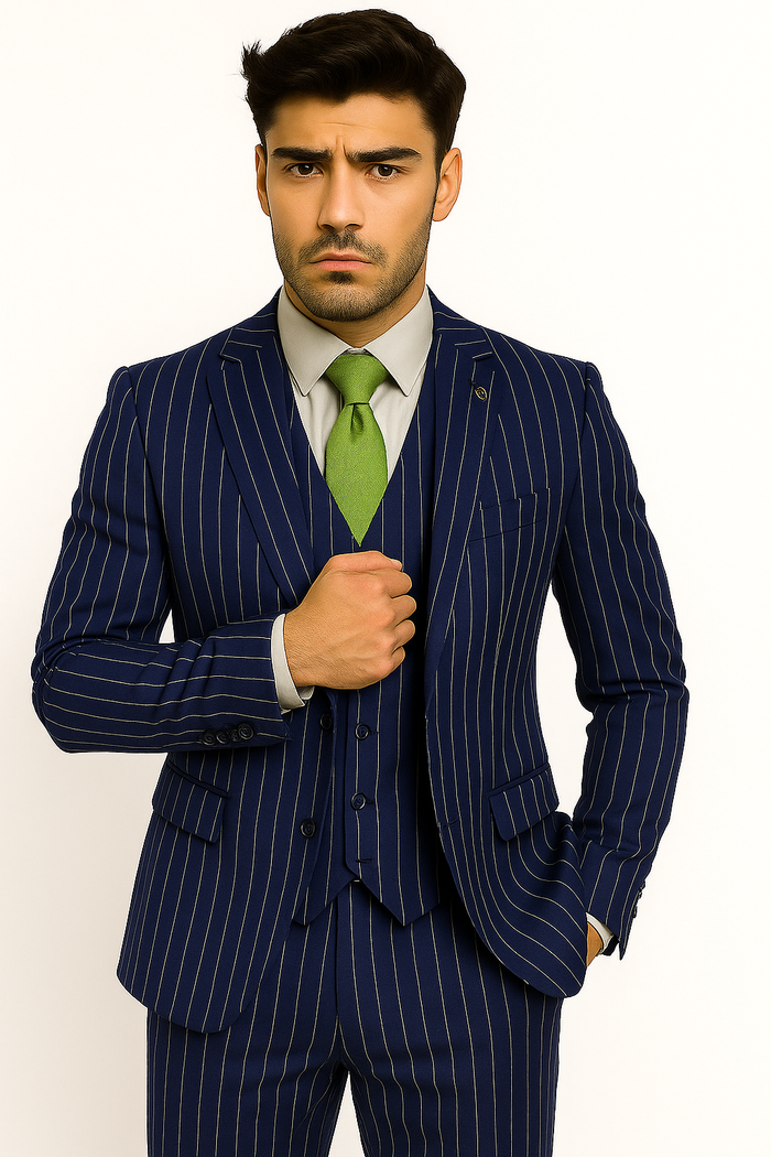 mens-gangster-pinstripe-2-button-double-breasted-vest-suit-in-hunter-or-burgundy Modern Fit