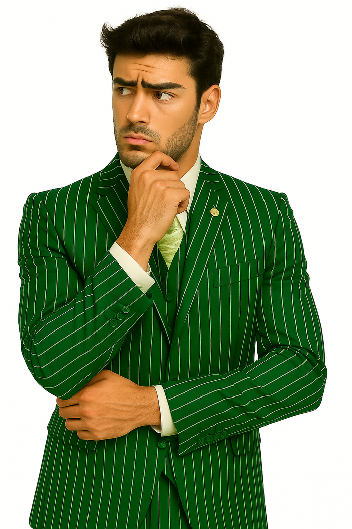 mens-gangster-pinstripe-2-button-double-breasted-vest-suit-in-hunter-or-burgundy Modern Fit