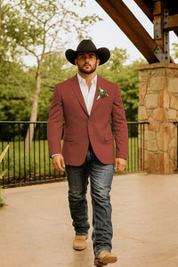 Light Tan Western Blazer - Sand Color