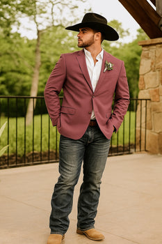 Light Tan Western Blazer - Sand Color - Image 29